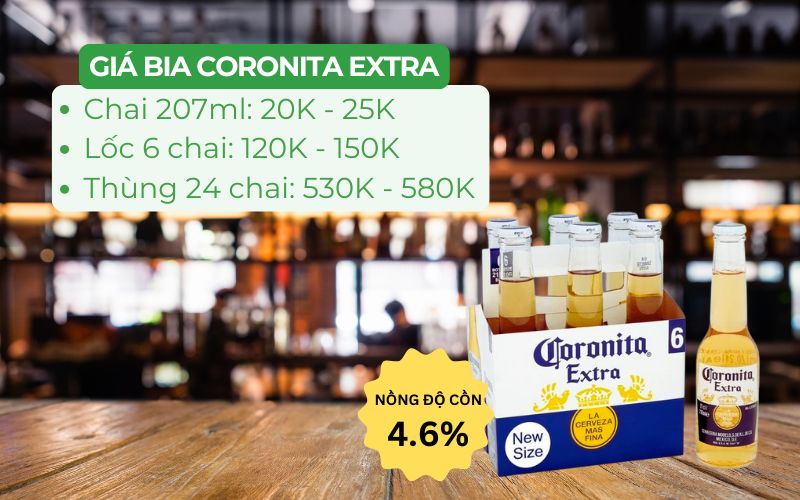 Coronita mát lạnh, đậm đà, lựa chọn hoàn hảo cho những buổi tiệc tùng cùng bạn bè