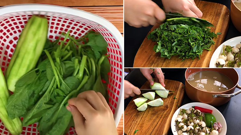 Canh cua rau đay mồng tơi mướp, món ăn dân dã cho ngày hè nóng bức