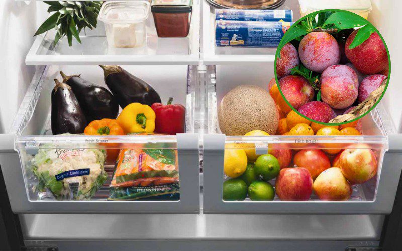 Bảo quản mận trong tủ lạnh để giữ được độ tươi ngon