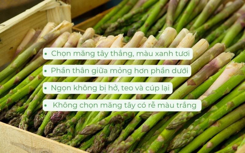 Bí quyết chọn măng tây giòn, ngọt và tươi ngon