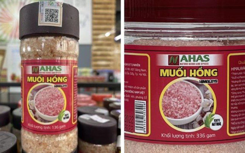 Nahas với 100% muối hồng Himalaya nguyên chất