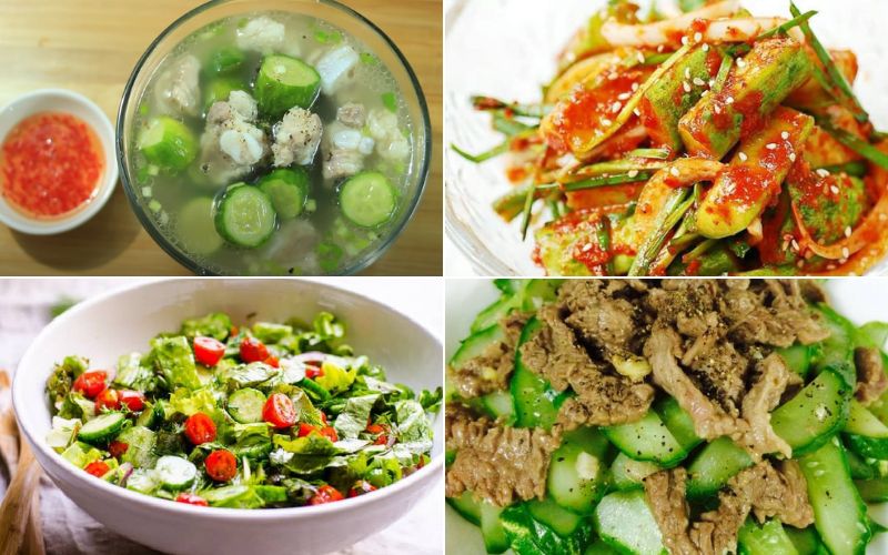 Một số món ăn với dưa leo